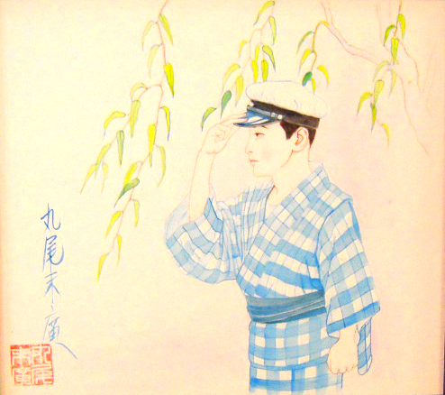 Suehiro Maruo A Boy Under a Willow original painting