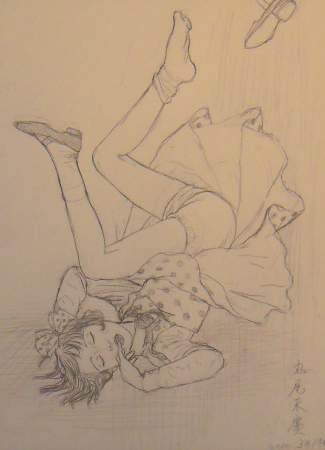 Suehiro Maruo Shoujo Tsubaki original sketch