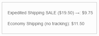 EU Shipping Promo Example