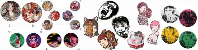 AkaTako Sale Buttons and Pins