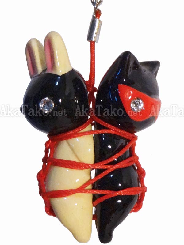 Bunny & Cat Pair Karada Kinbaku Charm