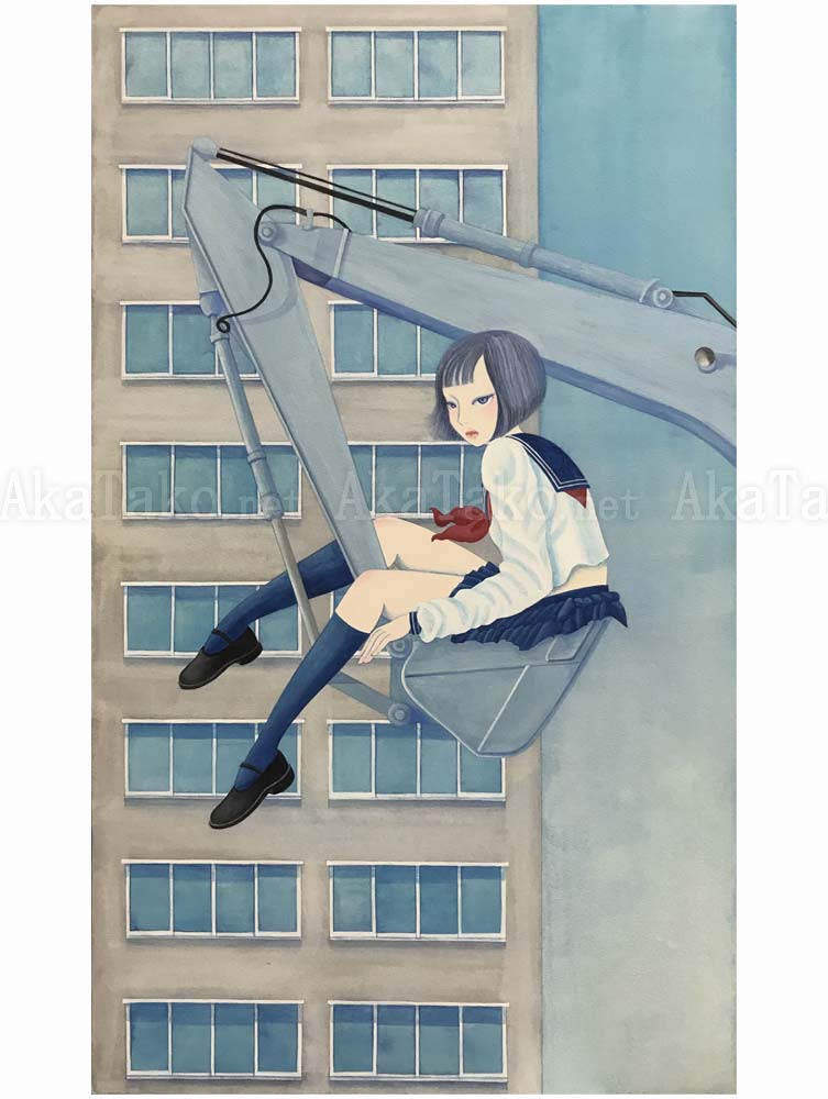 Chika Yamada Melts in the Wind Painting