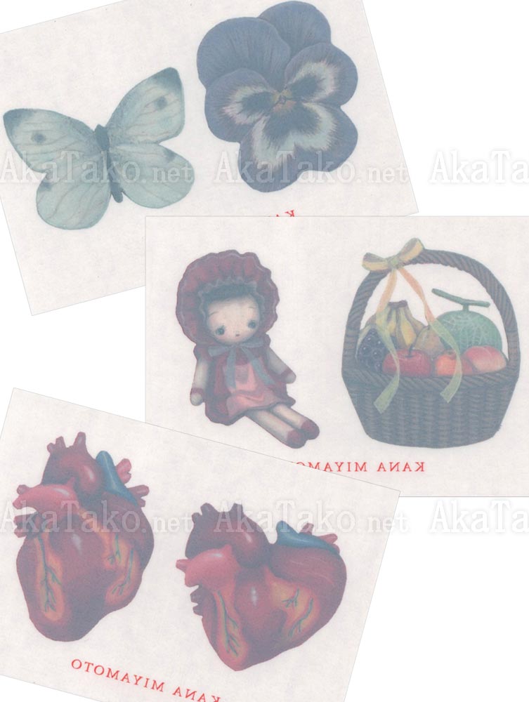 Kana Miyamoto Temporary Tattoos