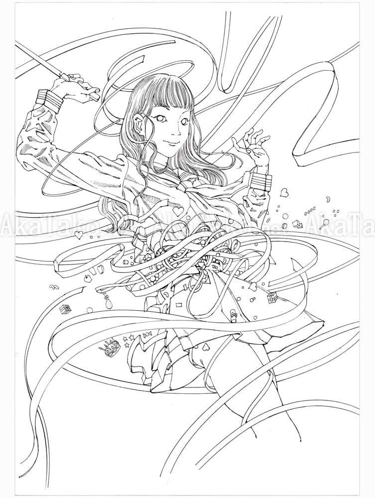 Shintaro Kago Black & White original drawing 14