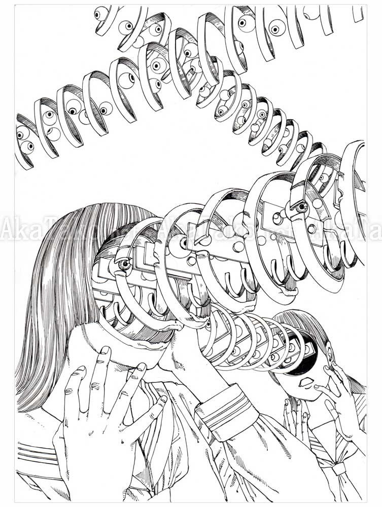 Shintaro Kago Black & White original drawing 15