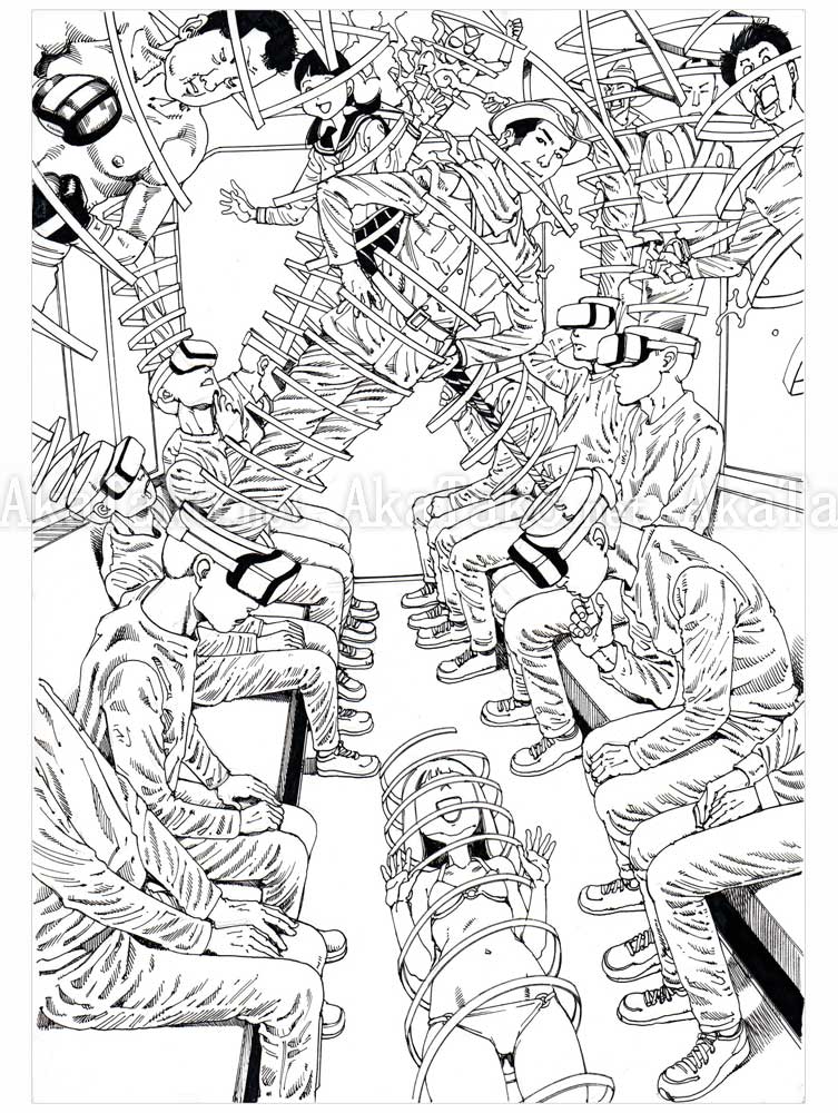 Shintaro Kago Black & White original drawing 16