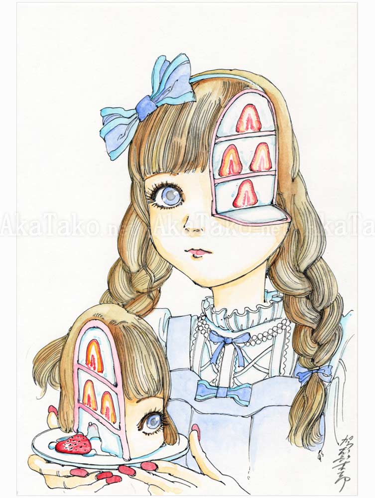 Shintaro Kago Funny Girl 103 Original Painting