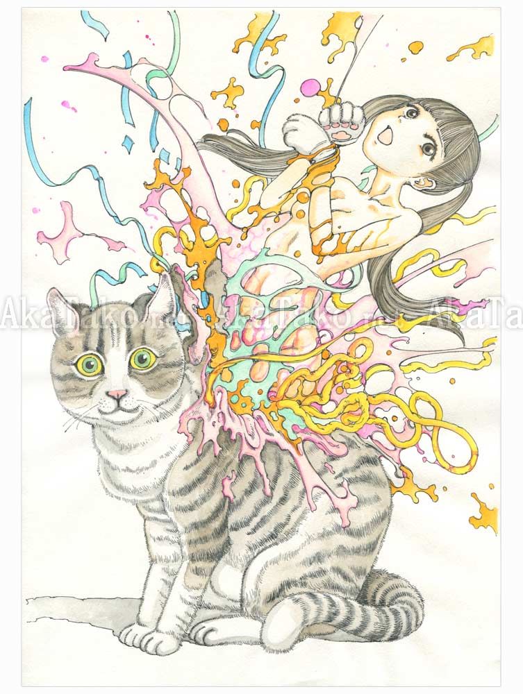 Shintaro Kago Funny Girl 109 original painting