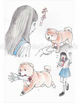 Shintaro Kago Funny Girl 59 original painting