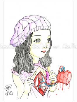 Shintaro Kago Funny Girl 73 Original Painting