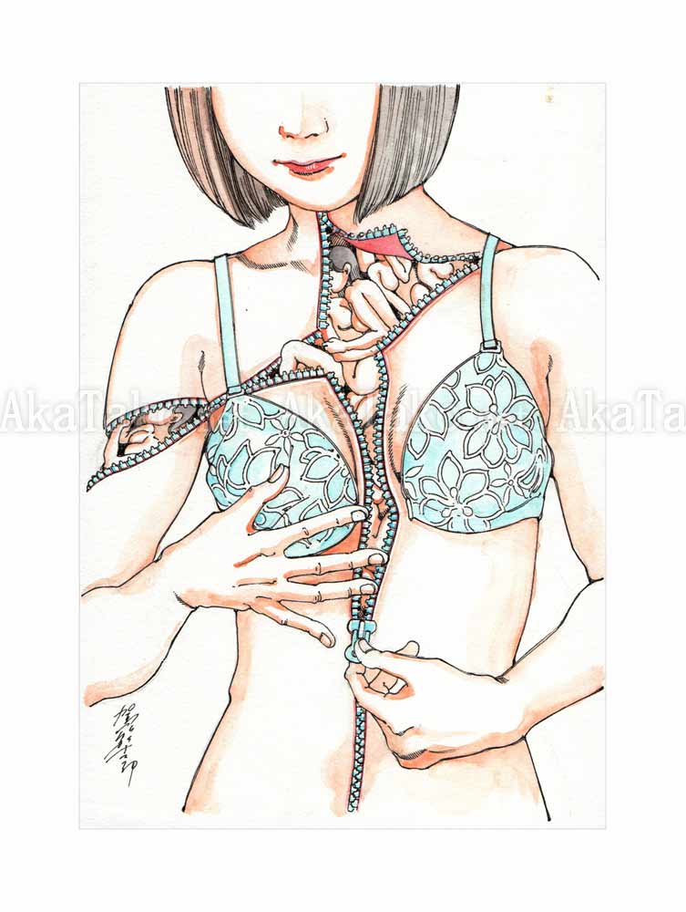 Shintaro Kago Erotic Original Painting 16