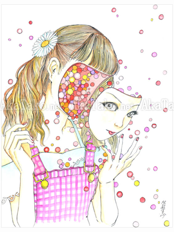 Shintaro Kago Polka Dot 3 original painting