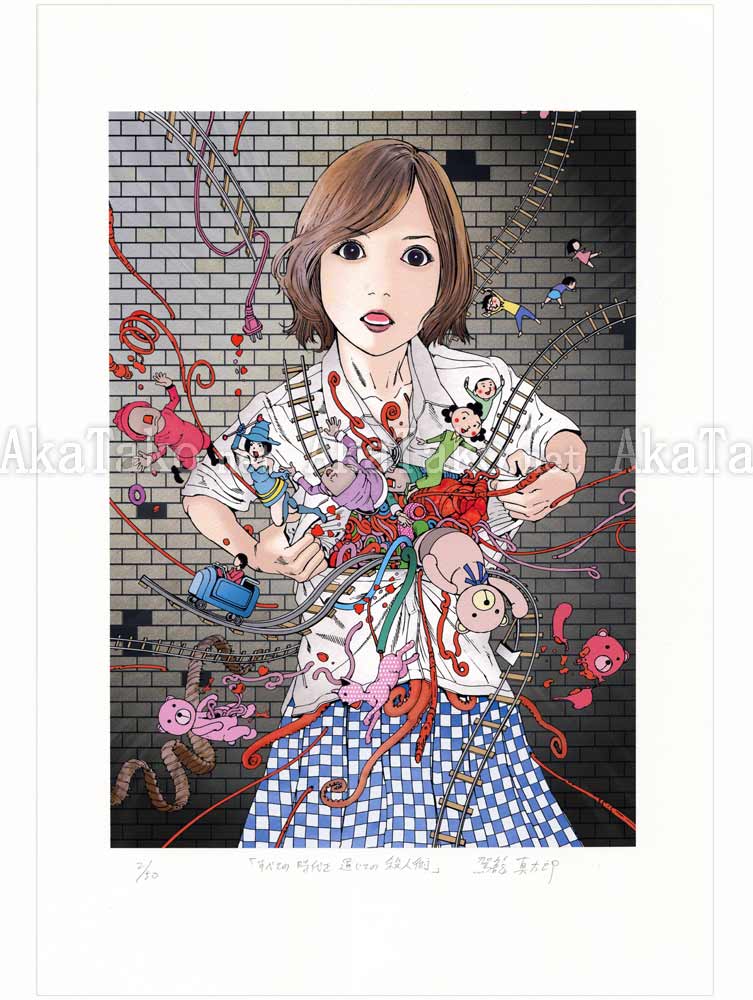 Shintaro Kago print Murder Art Through the Ages