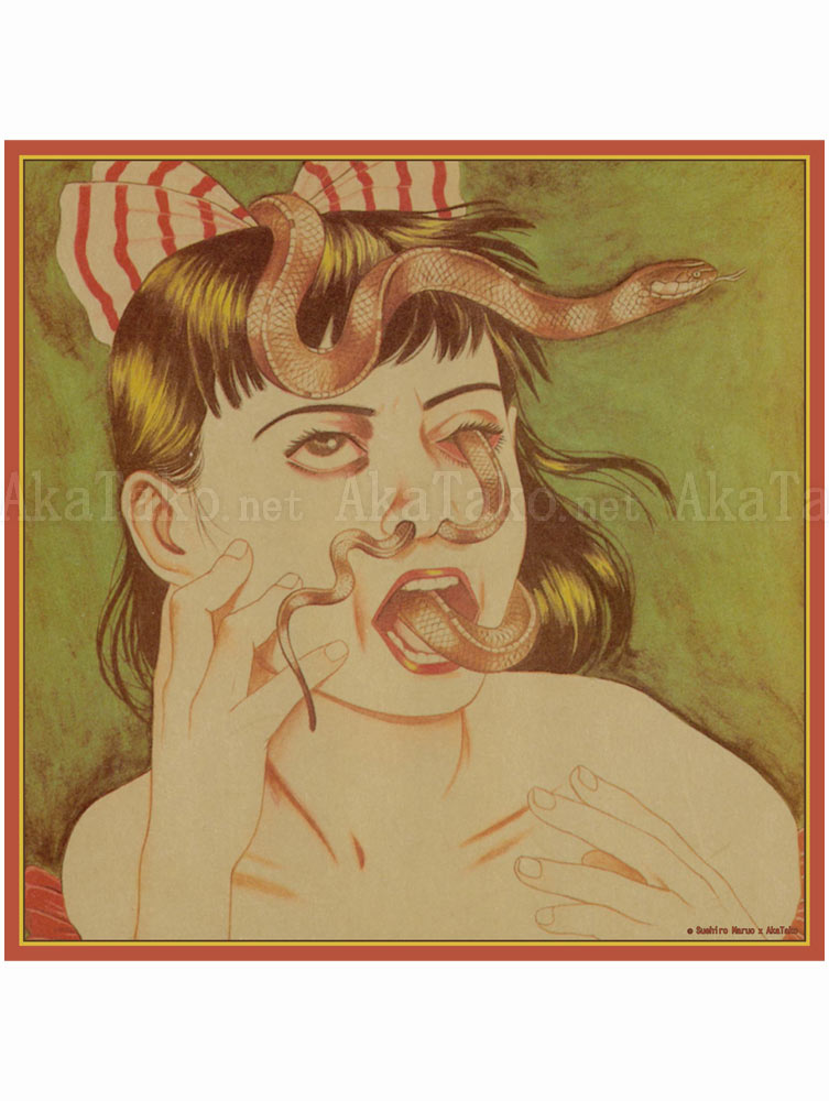 Suehiro Maruo Licensed Silk Scarf