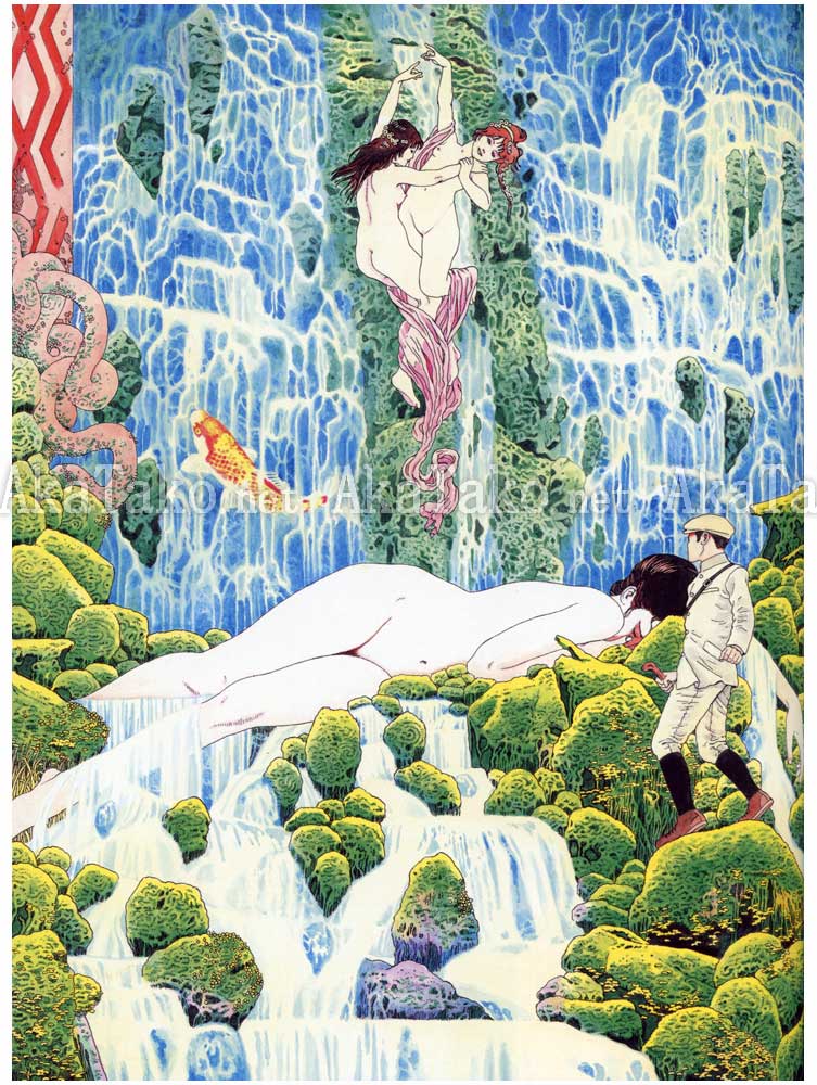 Suehiro Maruo Yasha Ga Ike painting