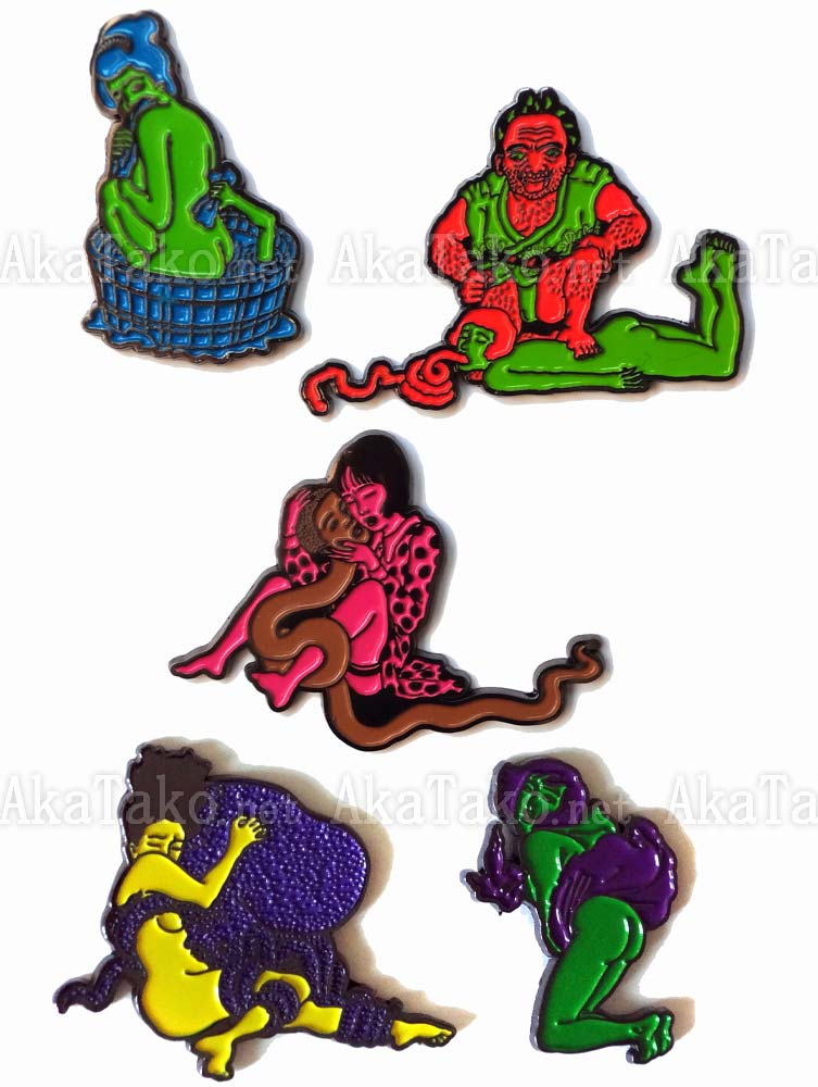 Toshio Saeki Enamel Pins