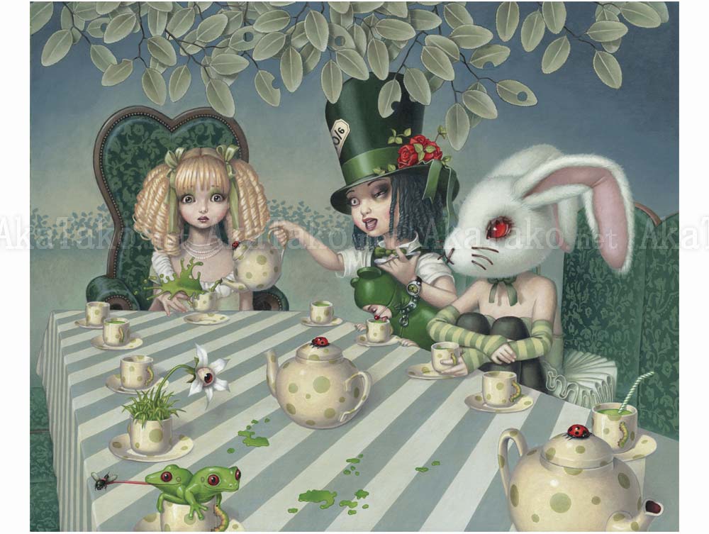 Trevor Brown Green Tea Party painting