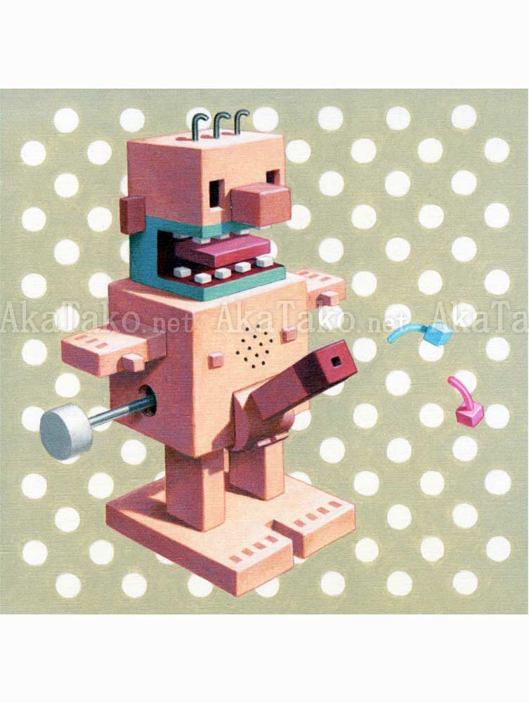 Trevor Brown Mister Square original painting Trevor Brown Mister Square original painting