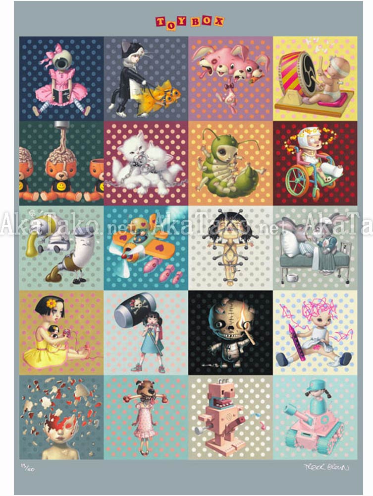 Trevor Brown Toy Box Poster SIGNED