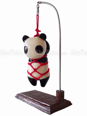 Suspended Panda Kinbaku Doll front