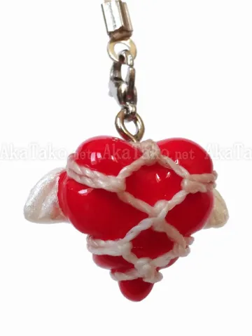 Flying Heart Kinbaku Charm front