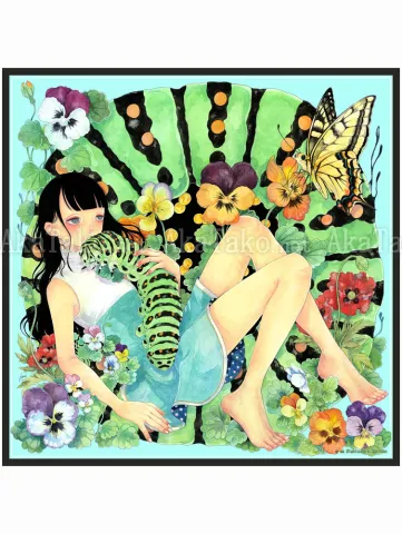 Em Nishizuka Silk Scarf