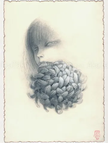 Fuco Ueda KIKU-KA 1 Original Drawing