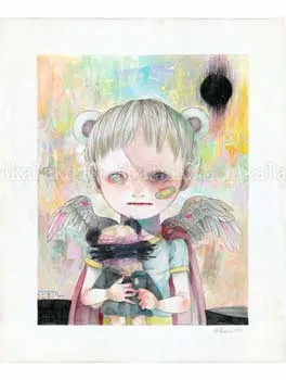 Hikari Shimoda I Was Hurt and Beaten painting