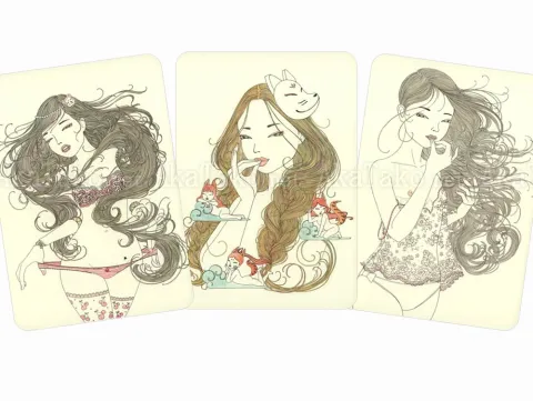 Makiko Sugawa Postcard Set Large