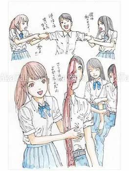 Shintaro Kago Funny Girl 55 original painting