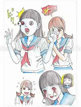 Shintaro Kago Funny Girl 60 original painting