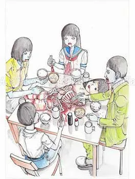 Shintaro Kago Funny Girl 62 original painting