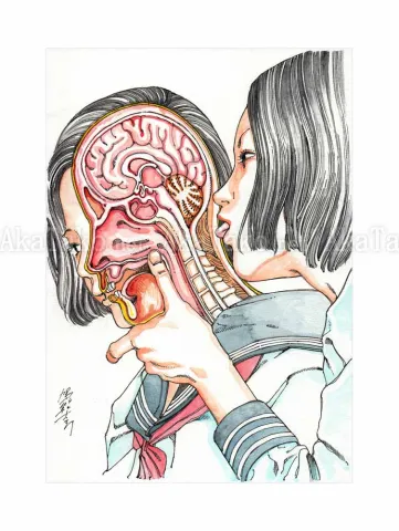 Shintaro Kago Erotic Original Painting 6