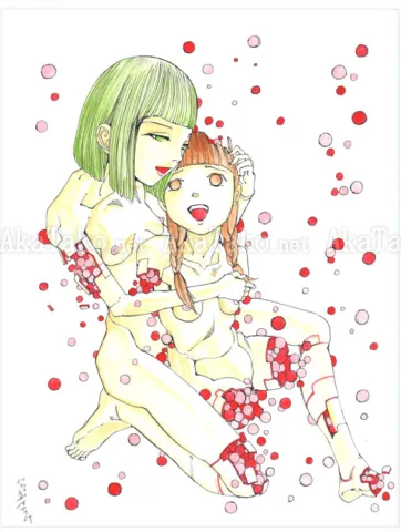 Shintaro Kago original painting Polka Dot 2