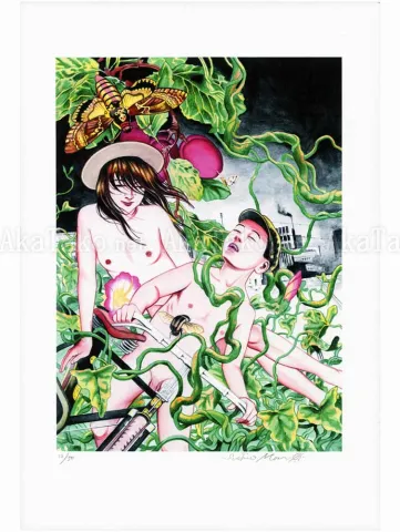 Suehiro Maruo Print 12 Taruho Inagaki SIGNED