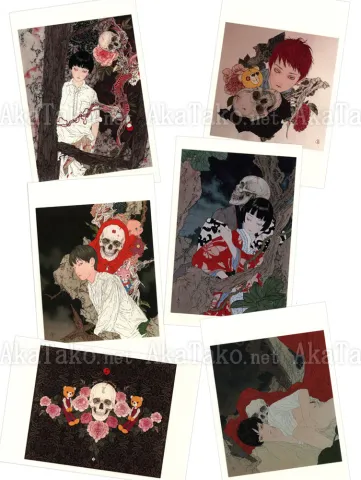 Takato Yamamoto Postcard Set 8 Skull
