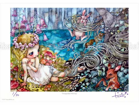 Tama Disregarded Warning poster SIGNED