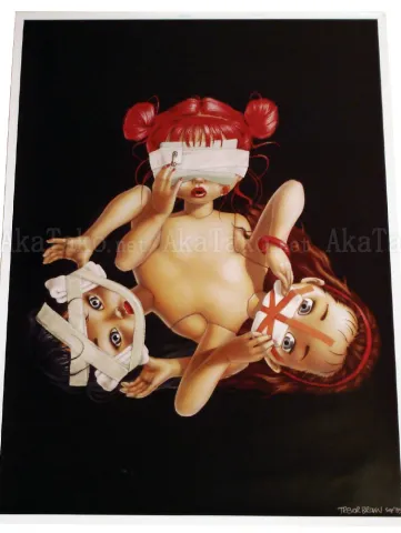 Trevor Brown Evil Poster signed