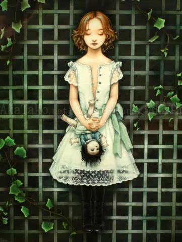 Trevor Brown Garden painting detail