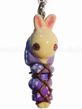 Purple Kimono Bunny Kinbaku Charm front