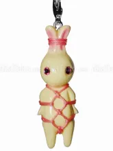 White Bunny Pink Karada Kinbaku Charm front