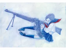 Chika Yamada Blue Breathing Original Painting