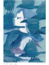 Chika Yamada Illusion Print - detail