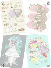 Kira Imai Postcard Group 12 from Hitosaji Hime and Unpublished