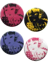 Suehiro Maruo Shoujo Tsubaki Midori Pin Badge Button Set 1