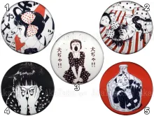 Suehiro Maruo Shoujo Tsubaki Pin LG Group 1 - choice of five