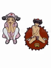 Trevor Brown Enamel Pin Asobimasho 2001 or Seppuku