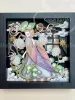 Kozue Kuroki Acrylic Art Stand - original artwork WHITE CLOVER GARDEN