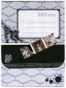Tama Letter Set "Gothic" - envelope front and back, stickers